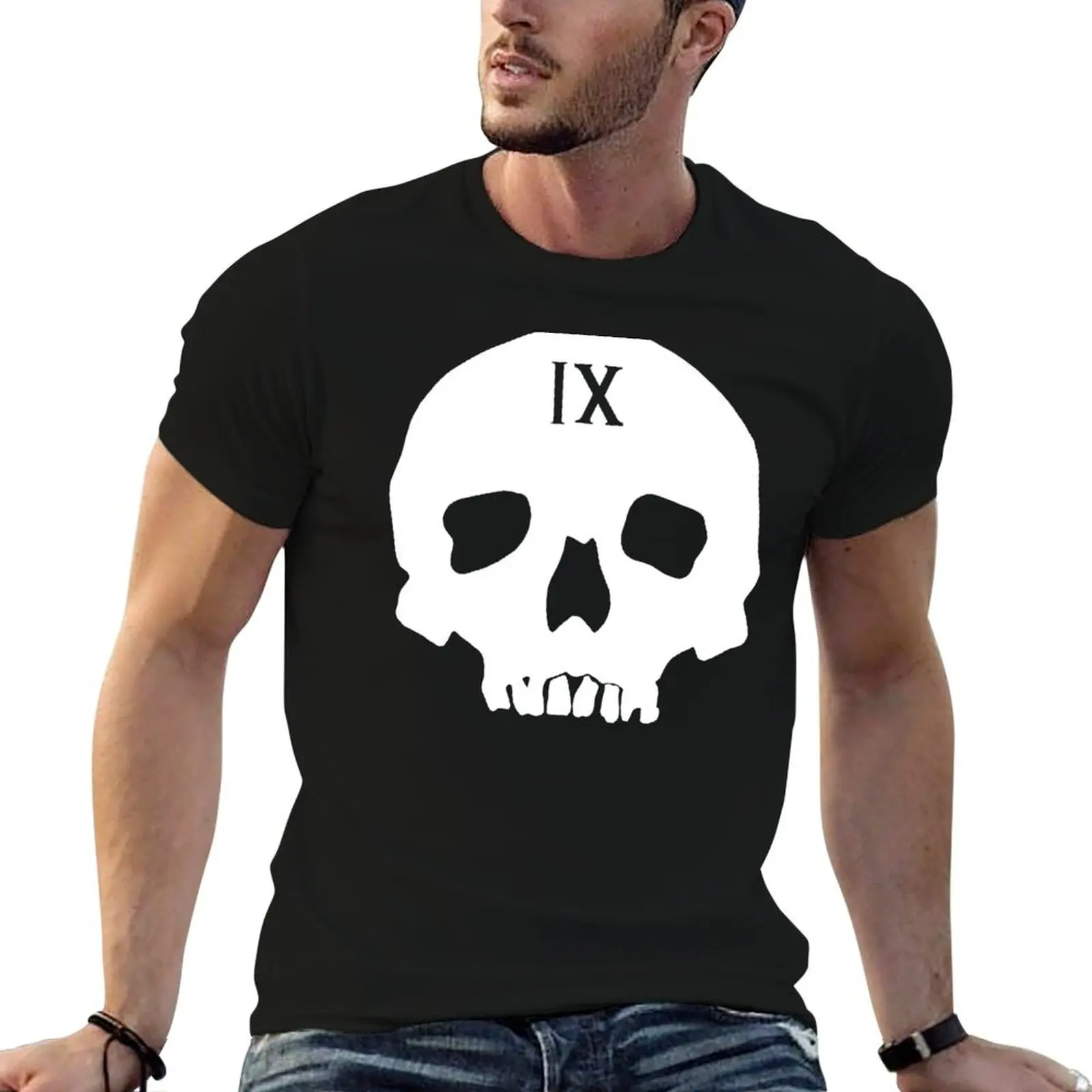 Футболка Nine for the Tomb (белая) мужская одежда футболки с рисунком летний топ