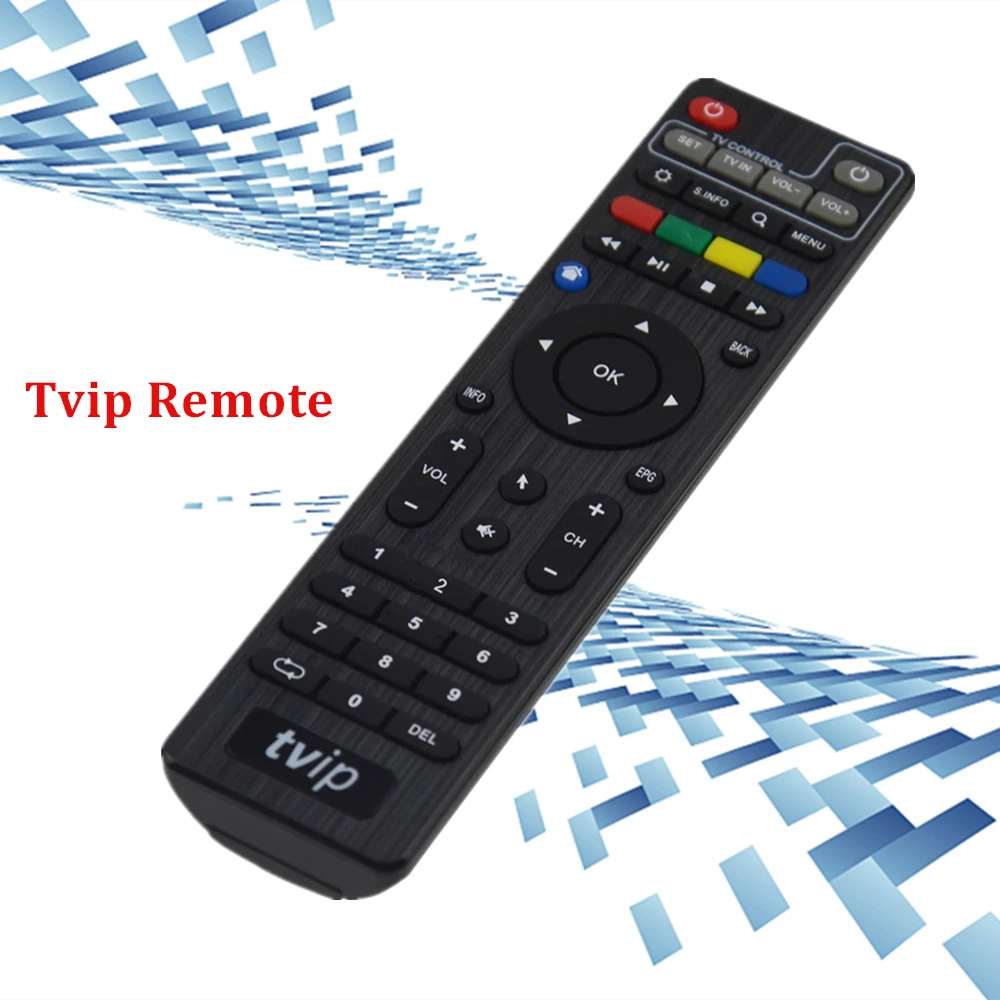 Original TVIP Series Remote Control For Tvip525 Tvip605 Tvip530 tvip v605 tv box Black Color tvip remote controller Without BT