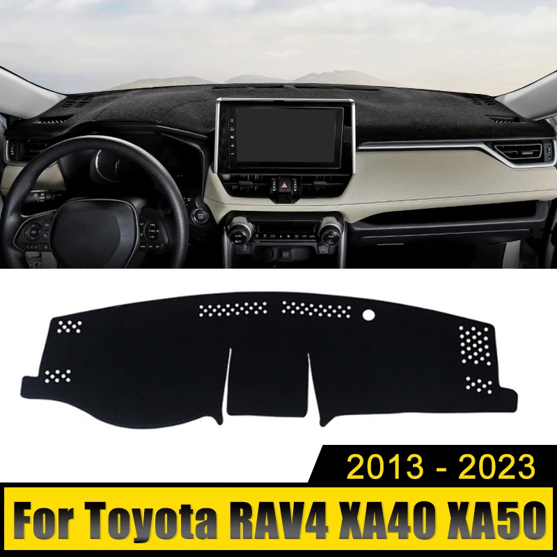 

For Toyota RAV4 XA40 XA50 2013-2018 2019 2020 2021 2022 2023 RAV 4 Car Dashboard Cover Mat Avoid Light Pads Anti-UV Case Carpet