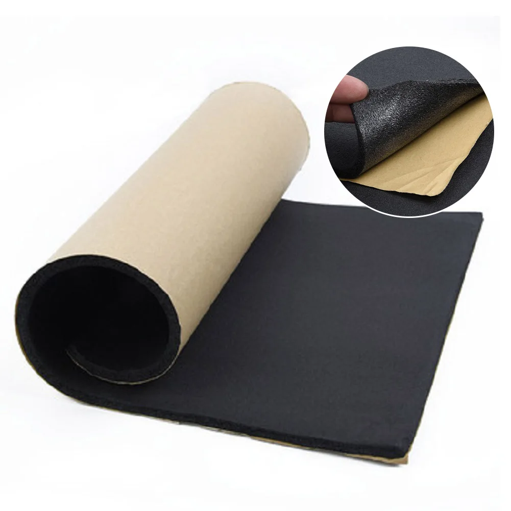 

Car Sound Heat Insulation Cotton 200x50cm 5/6/10mm Sound Absorber Foam Noise Insulation Pad Heatproof Car Sound Deadening Mat