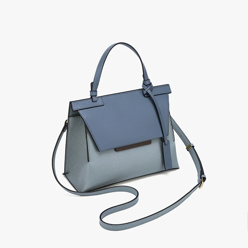 Luxury Women Tote Shoulder Bag Fashion Patchwork Design Genuine Leather Ladies Handbags For Shopping Travelling Crossbody Bags