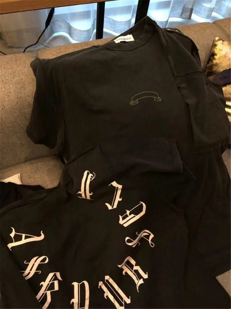 Футболка ASKYURSELF в готическом стиле для мужчин и женщин Свободный Топ с коротким