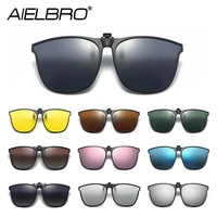 aielbro 2022 mens sunglasses polarized glasses men clip on sunglasses night vision driving clip on glasses sunglasses for men