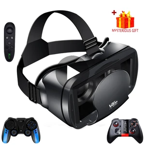 óculos de realidade virtual inteligente headset 3d vr com 7 polegadas para smartphones celulares android iphone lentes com free global shippin