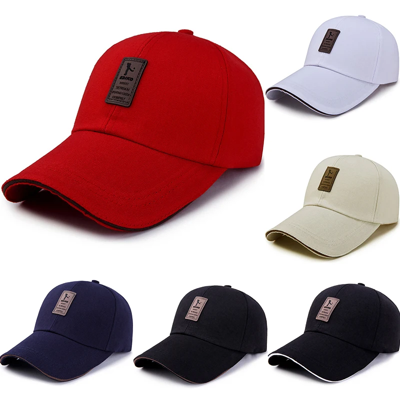 

New Outdoor Sports Cap Cotton Baseball Cap For Men Women Adjustable Hat Cap Casual Hat Solid Color Fashion Sun Protection Caps