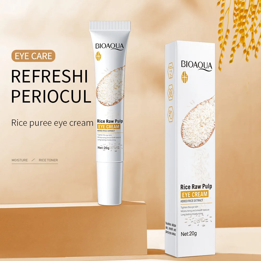 

BIOAQUA Rice Essence Eye Creams Lighting Eyes Gel Anti Wrinkle Eye Cream Anti-Puffiness Dark Circle Anti-Aging Moisturizing