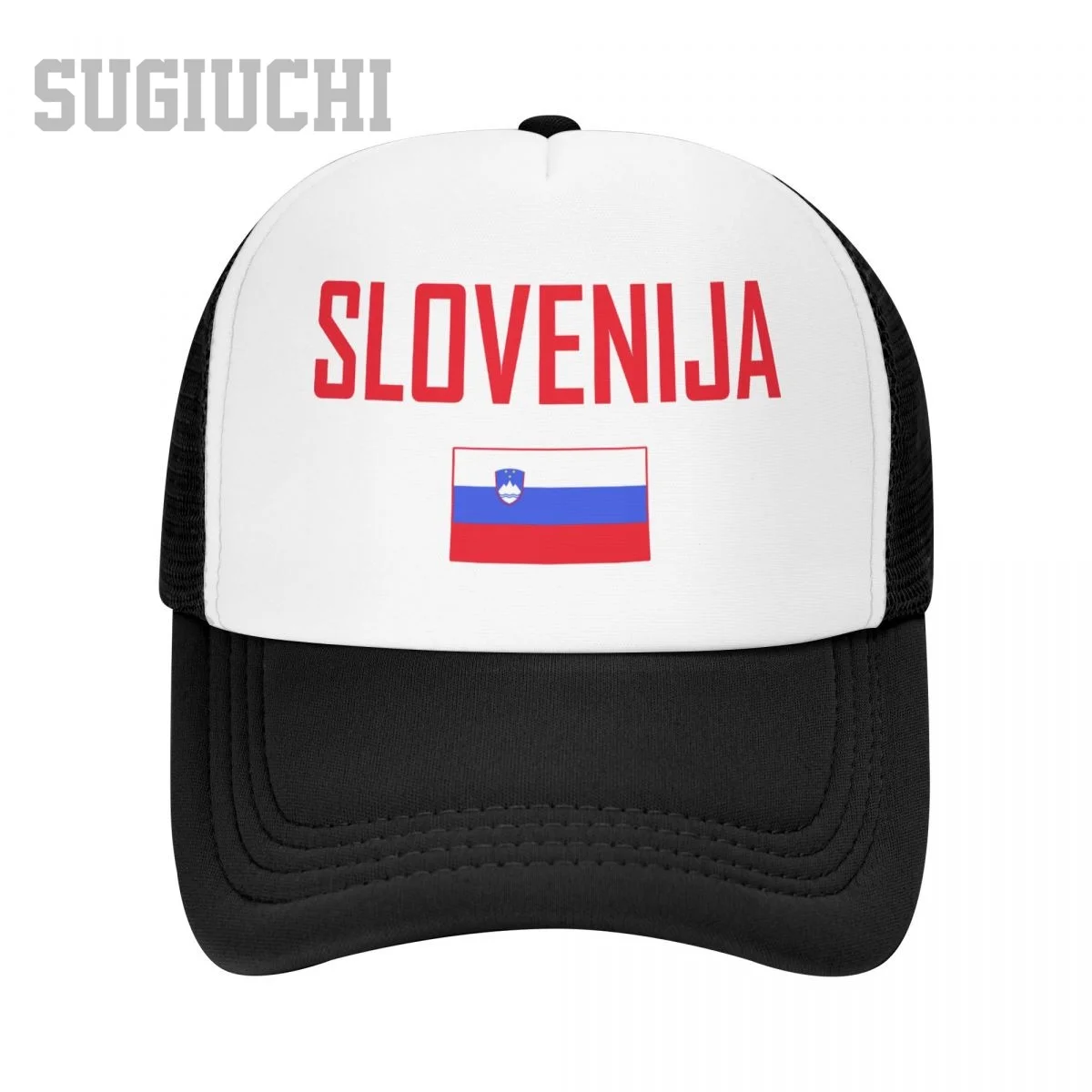 

Unisex Mesh Cap Hat Slovenia SLOVENIJA Flag And Font Trucker for Men Women Baseball Caps Outdoors Cool