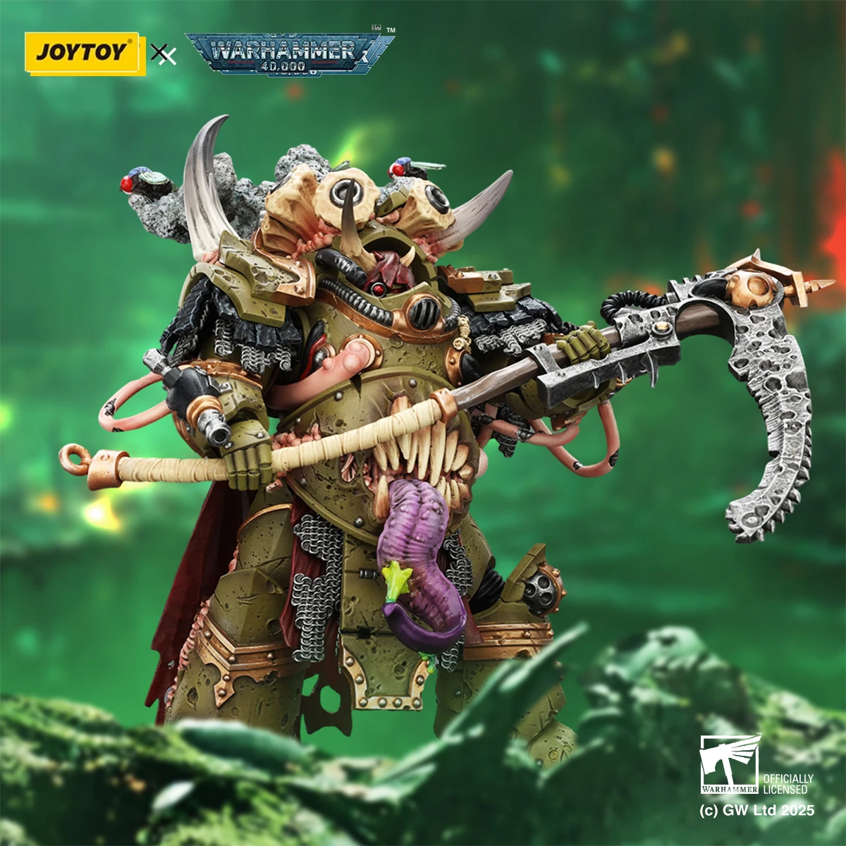 Фото Доставка в течение 24 часов: JOYTOY Warhammer 40K Death Guard Deathshroud Terminator Champion с перчатками Manreaper и Plaguespurter Gauntlets №3