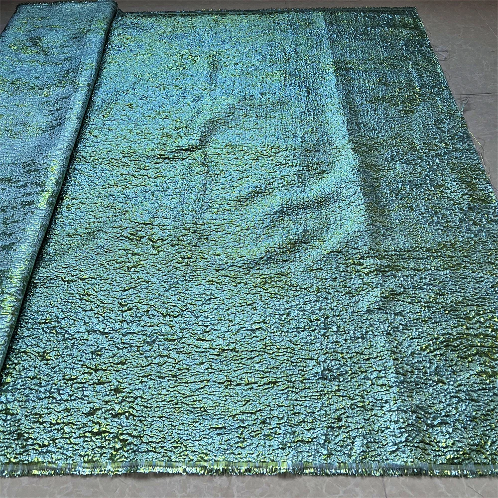 Новая искусственная ткань цветочный жаккардовый материал для платья сетчатая