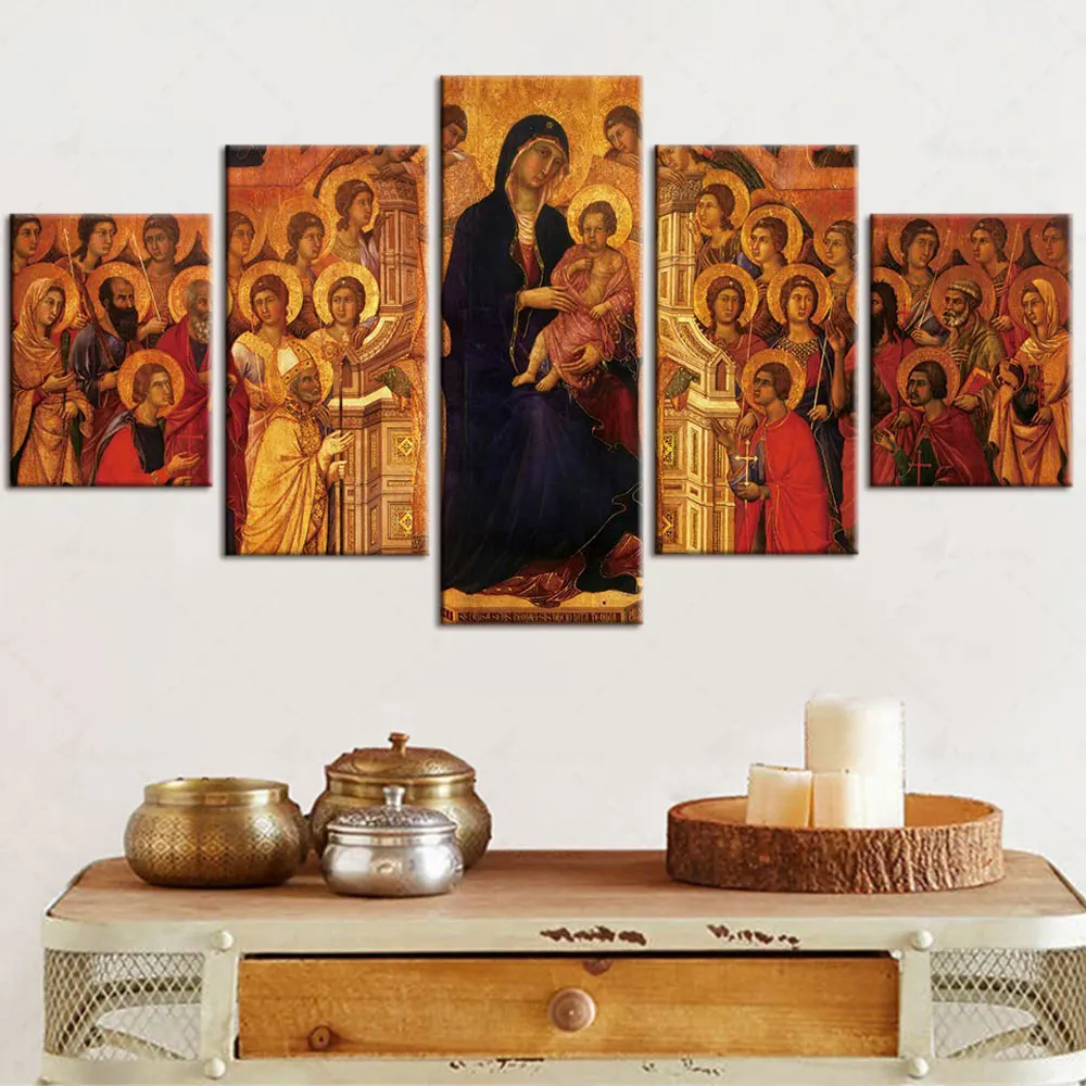 

Artsailing Modern HD Printed Painting Canvas Home Decor Jesus Christ Poster 5 Pieces Wall Art Picture Room Decoration Aesthetic