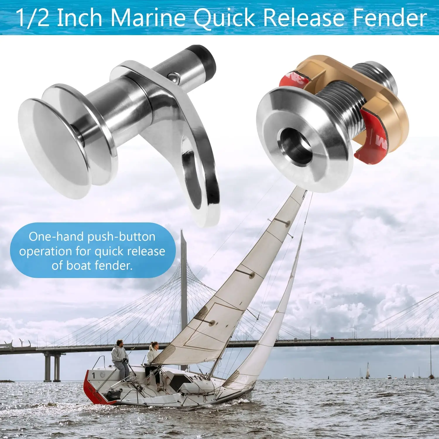 MX Upgrade 1/2 дюймовый лодочный морской быстроразъемный держатель крыла комплект