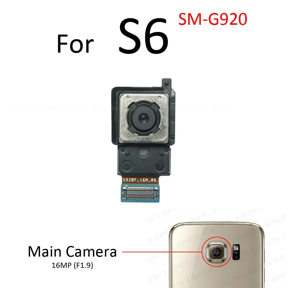 Задняя основная камера для Samsung Galaxy S7 S6 Edge G920 G925 G930 G935 передняя селфи гибкий кабель