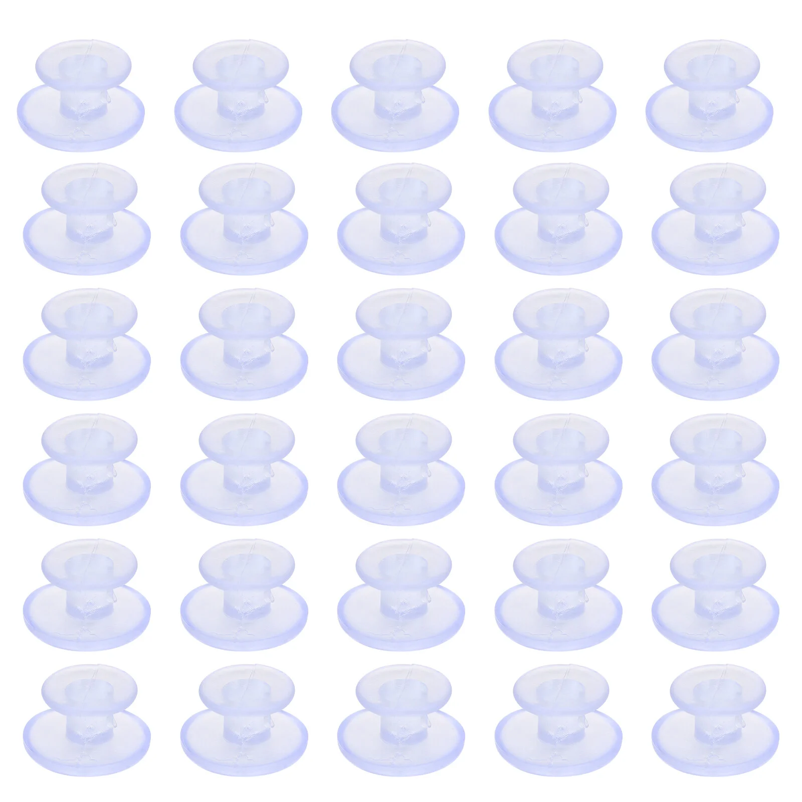 

300 Pcs Shoe Flower DIY Buckle Ornament Button Accessory Sheer Charm Craft Self Made Transparent Plastic Buttons