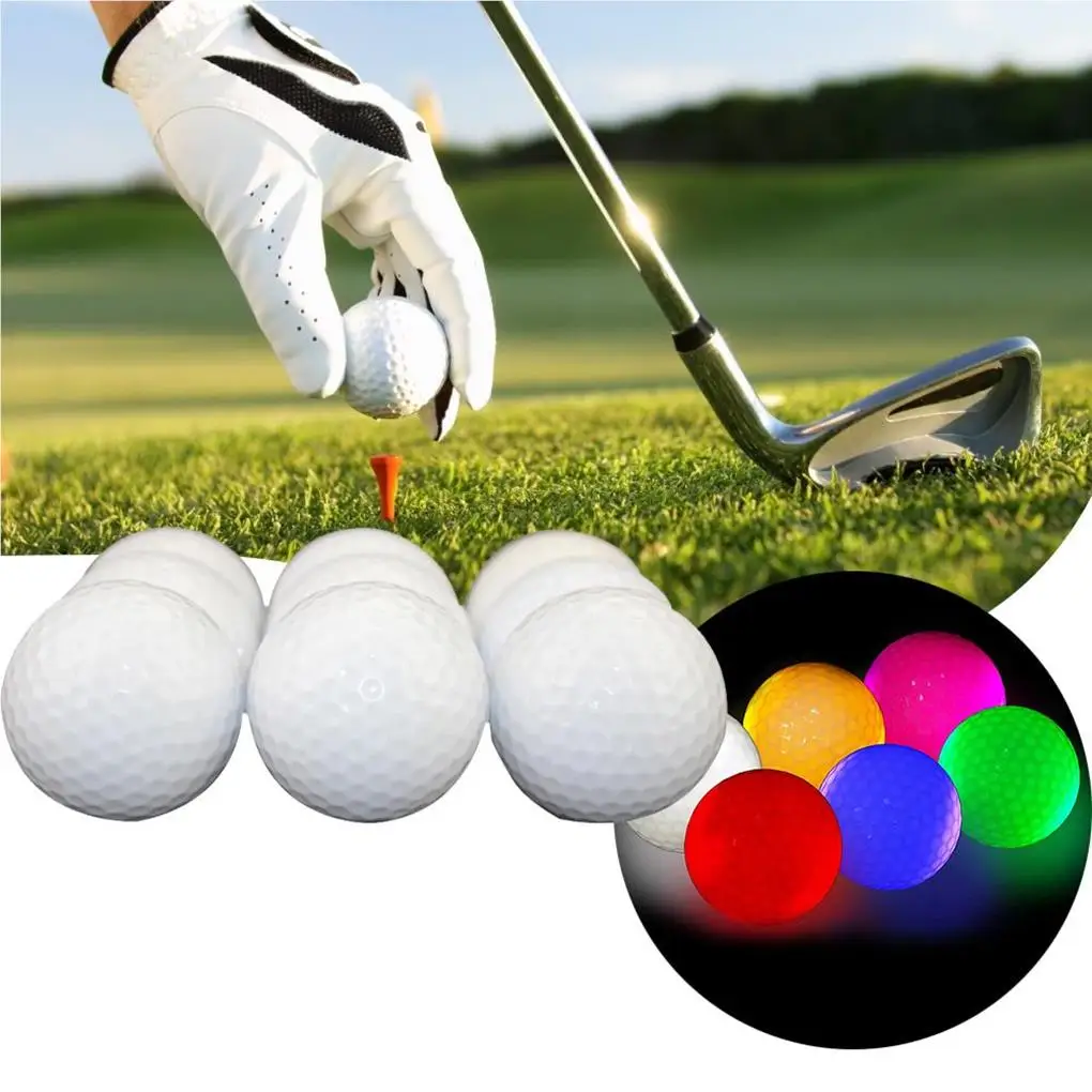 

6pcs Glow Golf Balls Luminous Multifunctional Training Ball Decorative Items in The Dark Halloween Thanksgiving