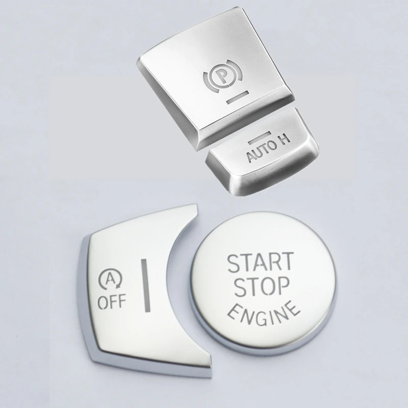 

Хромированная Серебристая Кнопка P H для BMW X3, X4, X5, X6, F25, F26, F15, F16 кнопка запуска двигателя, крышка, переключатель останова