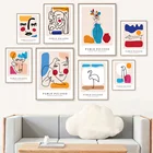 Фламинго Пингвин голубь женщина Пикассо ваза настенная Картина на холсте скандинавский постер и принты настенные картины для декора гостиной