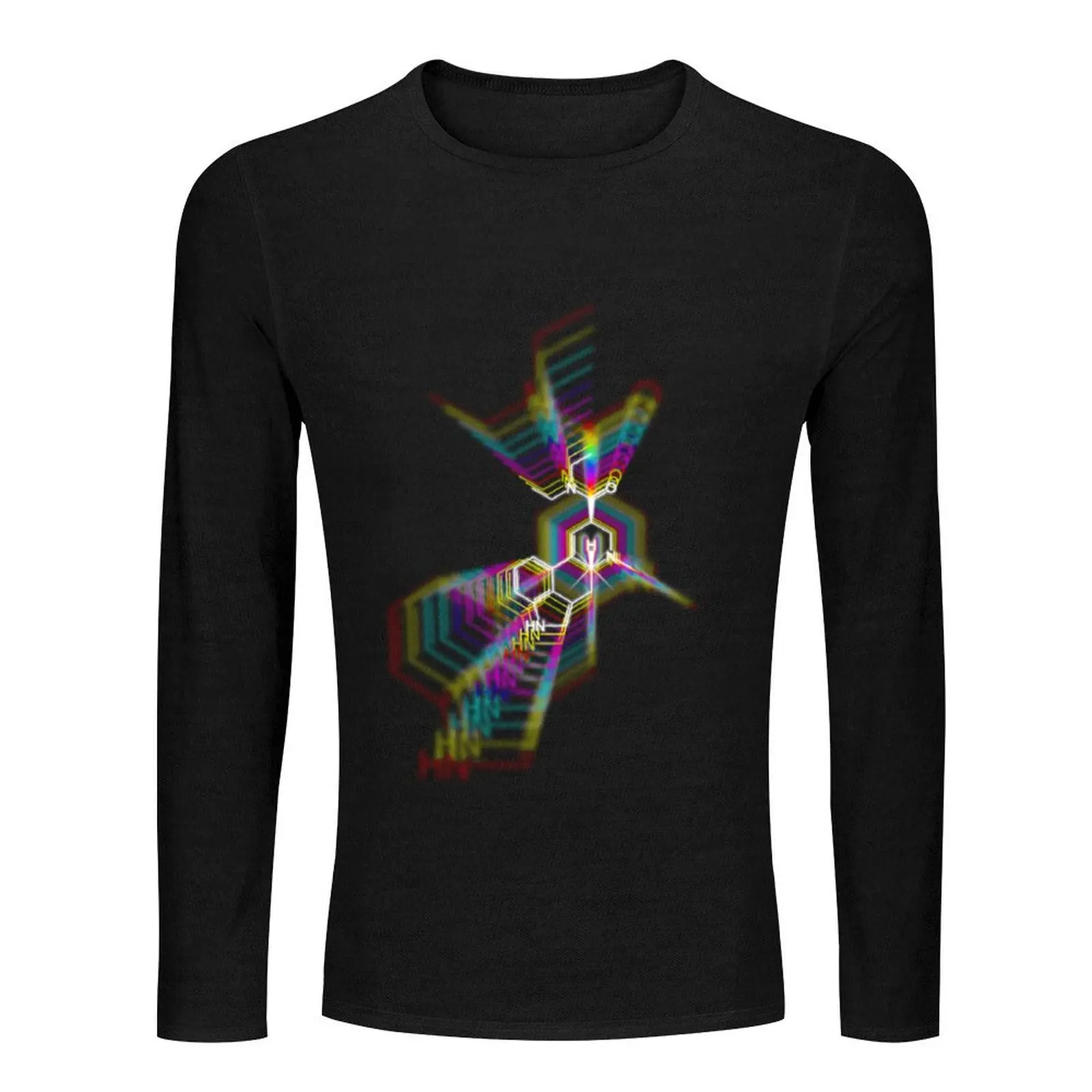 C20H25N3O-LSD Длинная футболка быстросохнущая рубашка футболки больших размеров