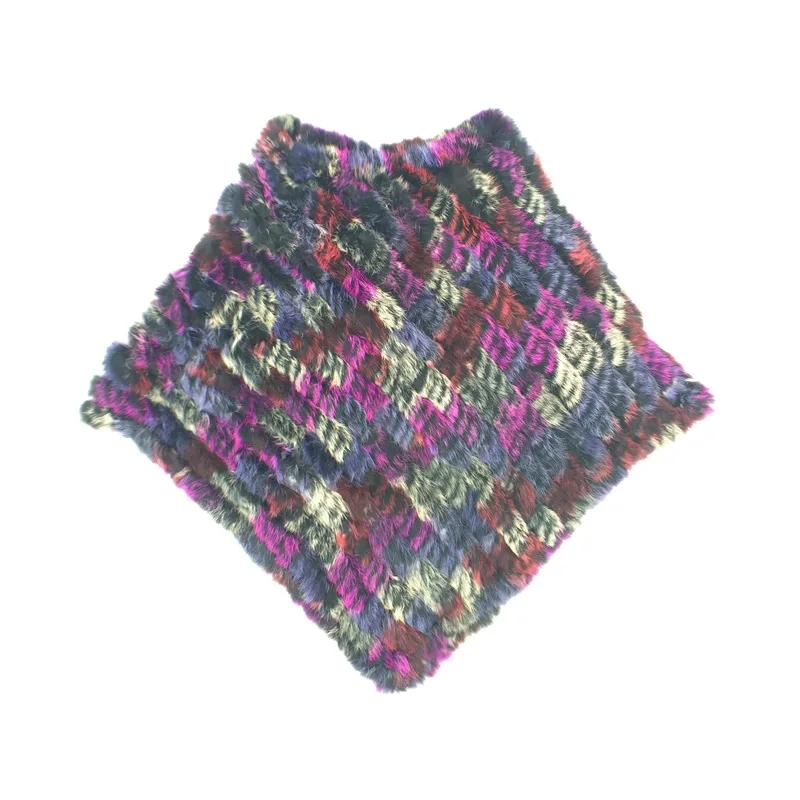 New Winter Imitation Otter Rabbit Hair Colorful Coat Women Fashion Warm Fur Coats Outerwear Fake Fur Shawl Women Clothing