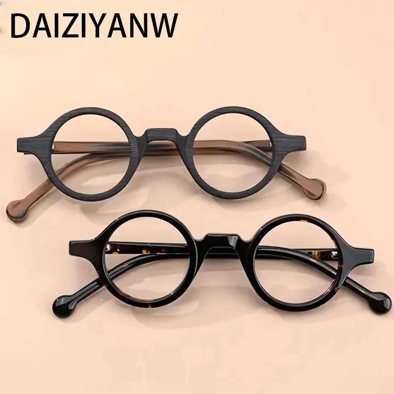 

Vintage Round Acetate Optical Glasses Frames Men Handmade High-Grade Glasses Women Round Punk Eyeglasses
