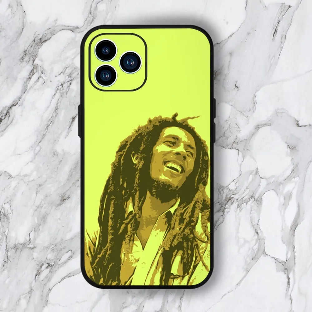 Чехол для телефона Singer B-Bob M-Marley iphone 15 14 13 12 11 Pro Max Mini X 7 8 Мягкий чехол