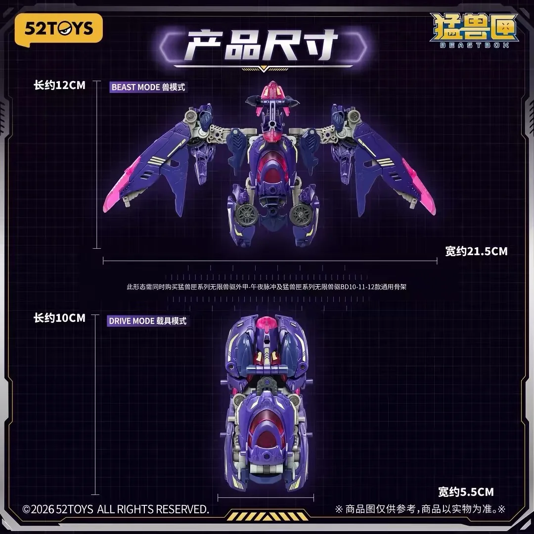 Фото 52TOYS BEASTBOX BEASTDRIVE SERIES ARMOR NIGHT PULSE Трансформируемая коллекционная фигурка-игрушка в подарок №3