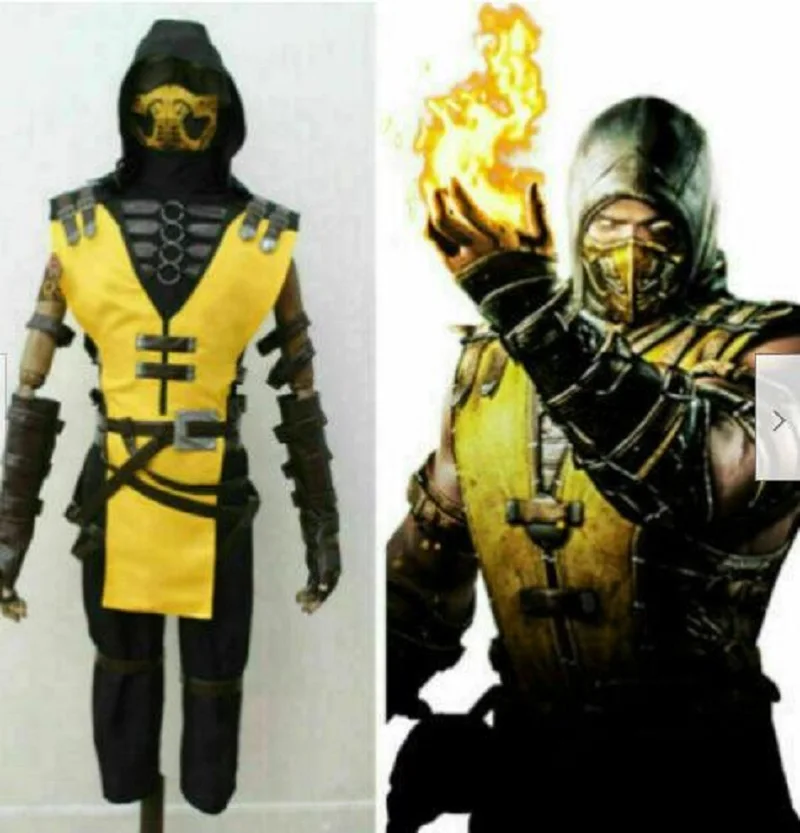 

Классный костюм для косплея Mortal Kombat Scorpion Warrior 1