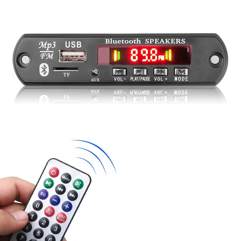 2X60 Вт усилитель Bluetooth 5 0 MP3-декодер плата громкой связи 12 В беспроводной