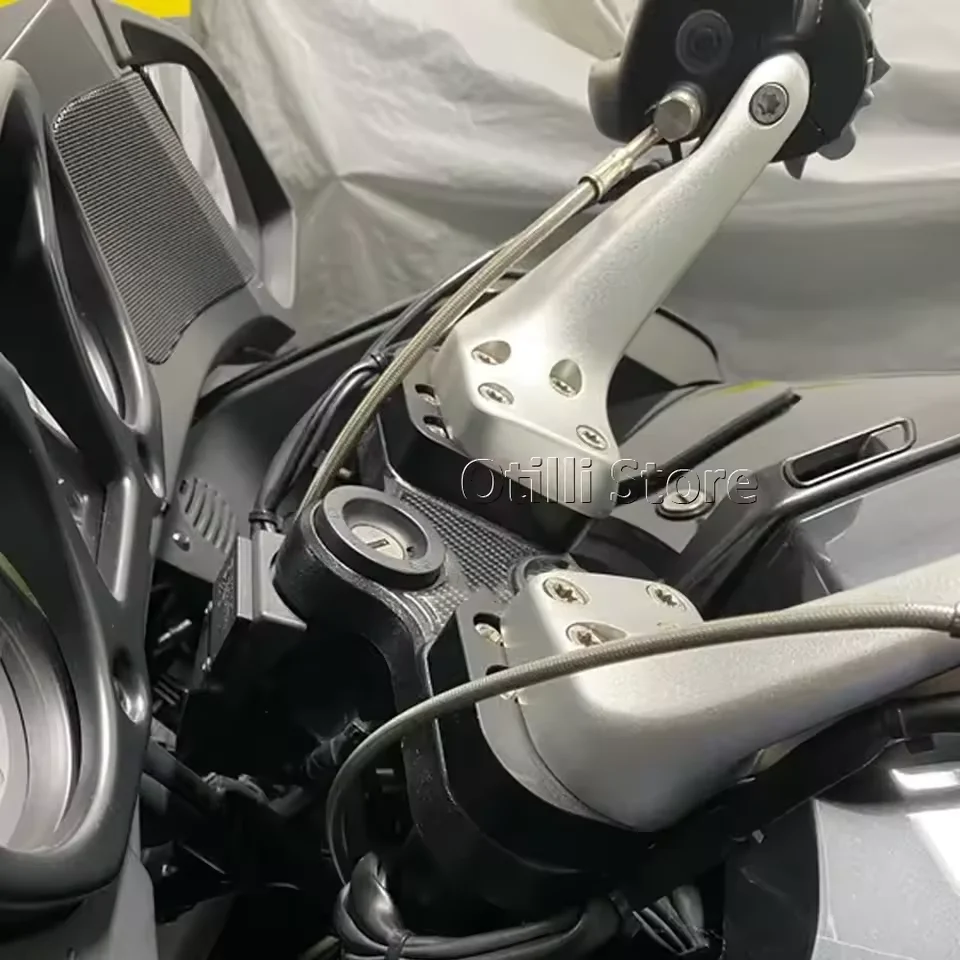 Фото Серебряная подставка руля для BMW R1200RT R1150RT R1100RT R1100R R1150R R 1100 1150 1200 RT R, аксессуары для мотоциклов, запчасти №3