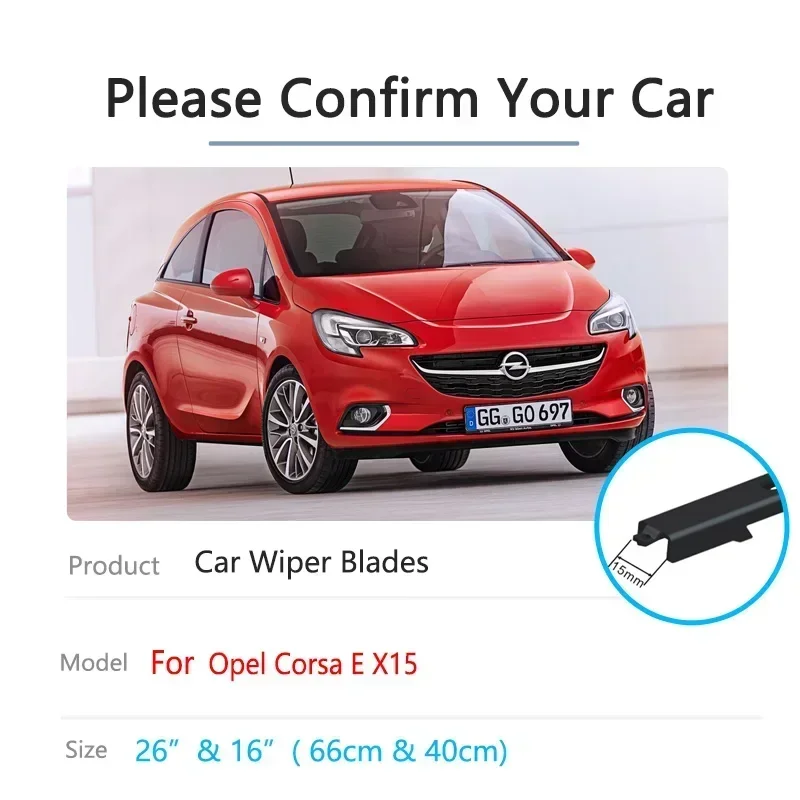 Передние щетки стеклоочистителя для Opel Corsa E 2015 2016 2017 2018 Vauxhall OPC