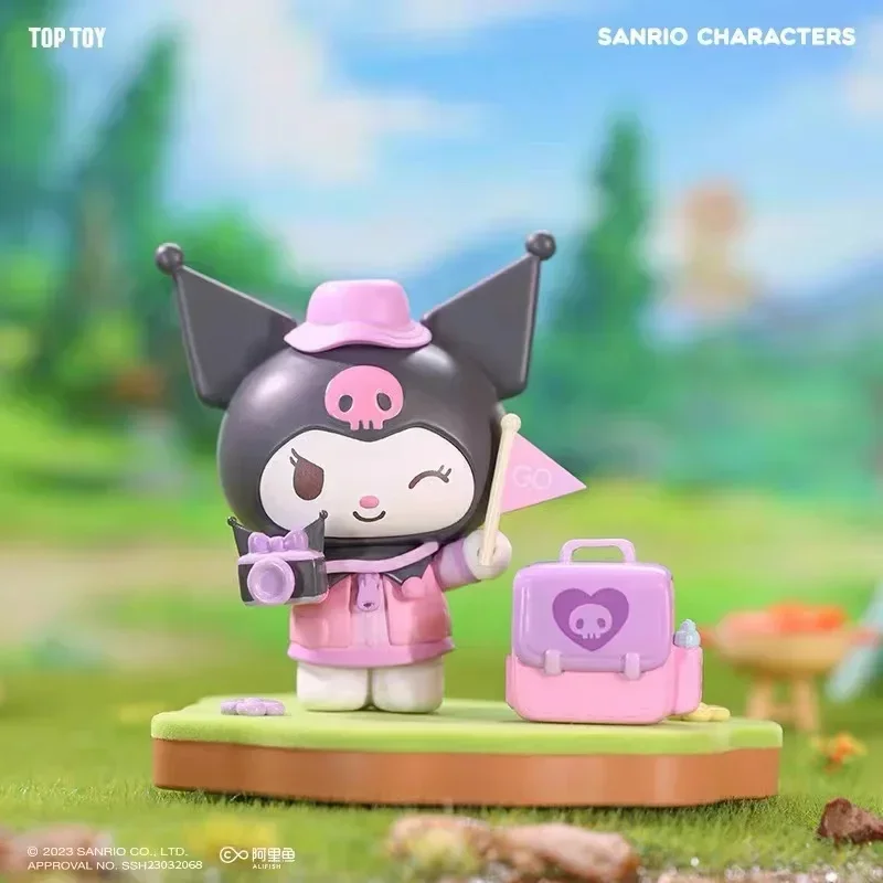 Sanrio Kawaii Семейный Кемпинг Друзья серии глухая коробка Kuromi My Melody Cinamoroll кукла