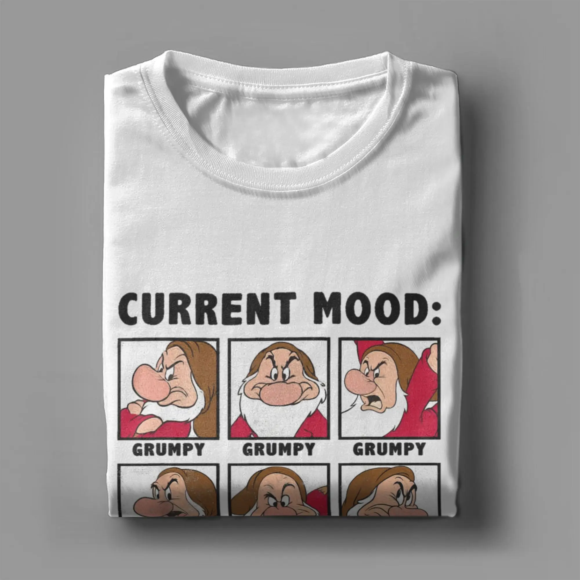 Футболка мужская с надписью Always Grumpy забавная тенниска из чистого хлопка круглым