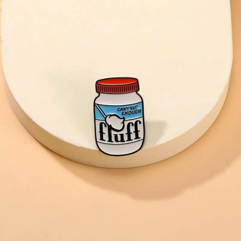 Не достаточный пух милые банки для молочного йогурта броши креативная одежда