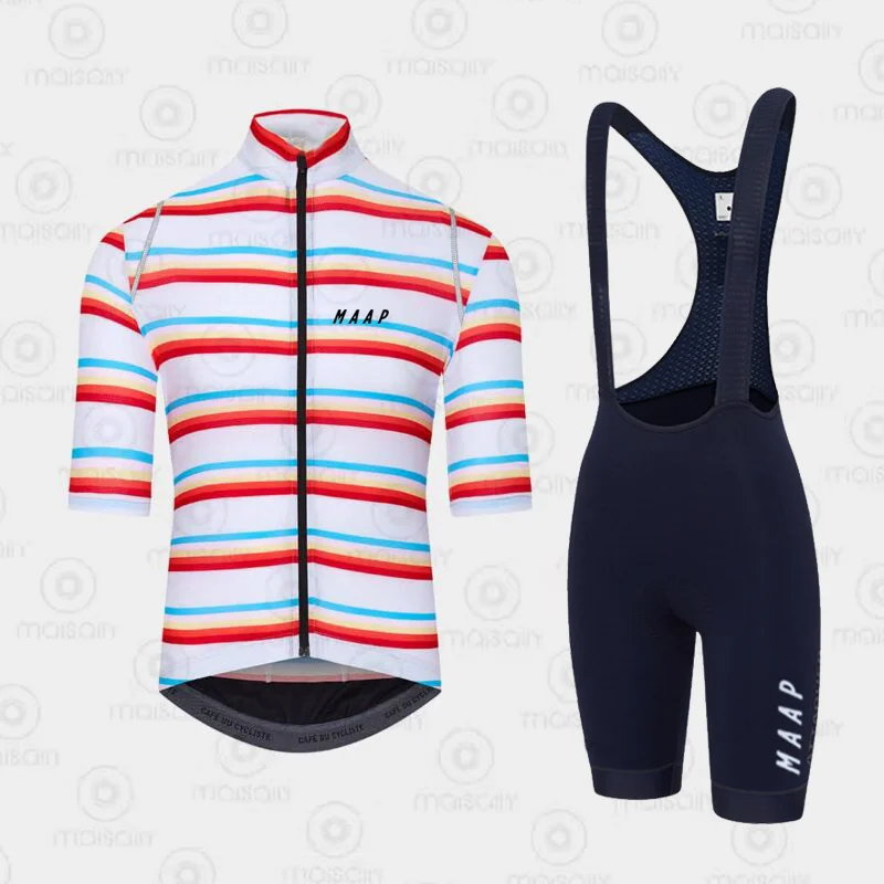 

Cycling Jersey Set Summer Outdoor Sports Bicycle Clothing MTB Maillot 2022 MAAP Roupa Ciclismo Bike Uniform Cycling Bib Shorts