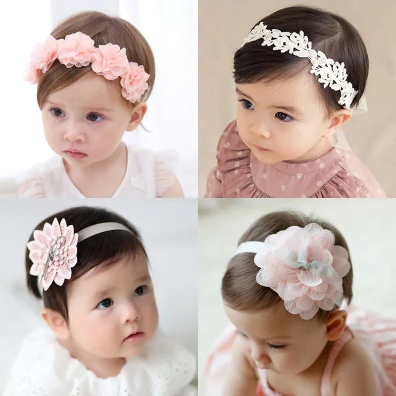 Fashion 2022 Girls Headband Cute Baby Elastic Hair Band Newborn DIY Jewelry Photographed Photos Children Hair Accessories