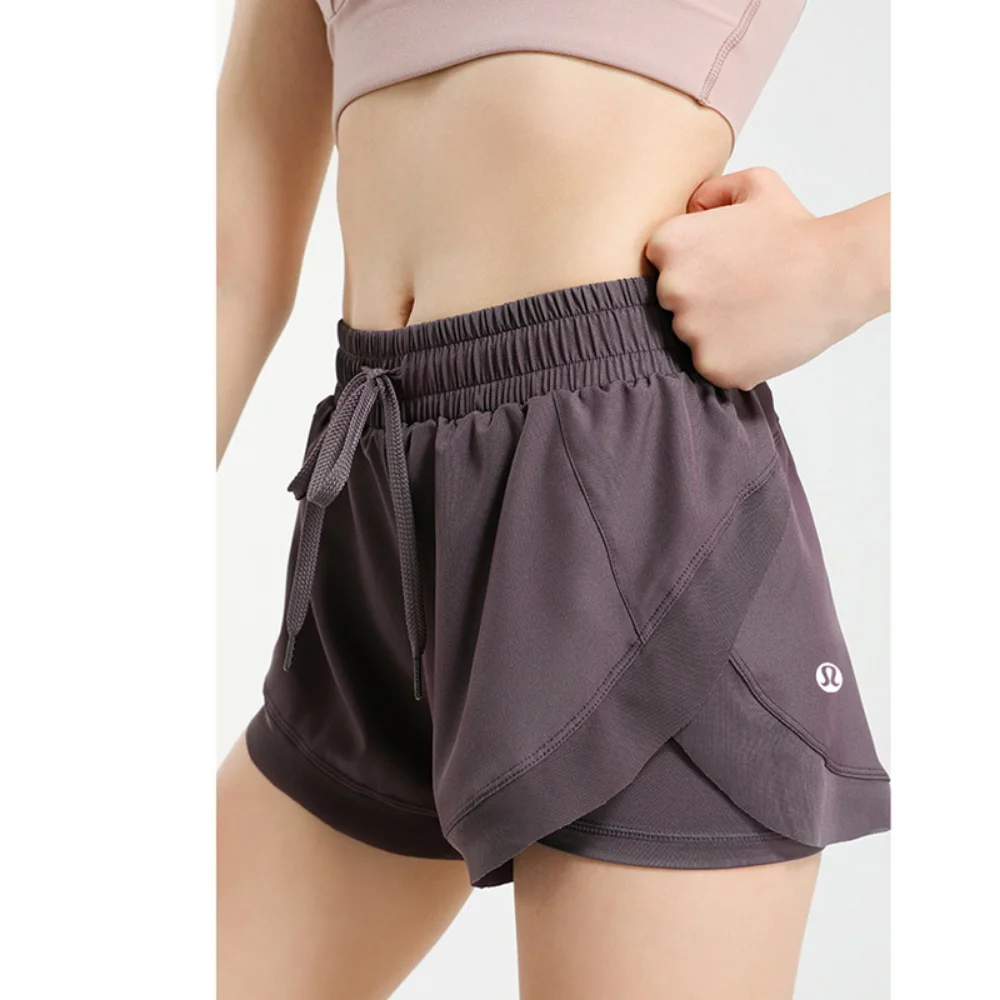 New Breathable Quick-drying Athletic Shorts Tennis Skirt Leggings Sport Women Fitness High Waist Shorts Female Sportswear