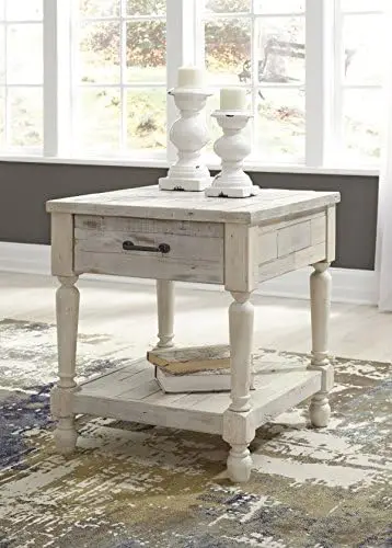 

End Table, White Linlamlim pillow cover