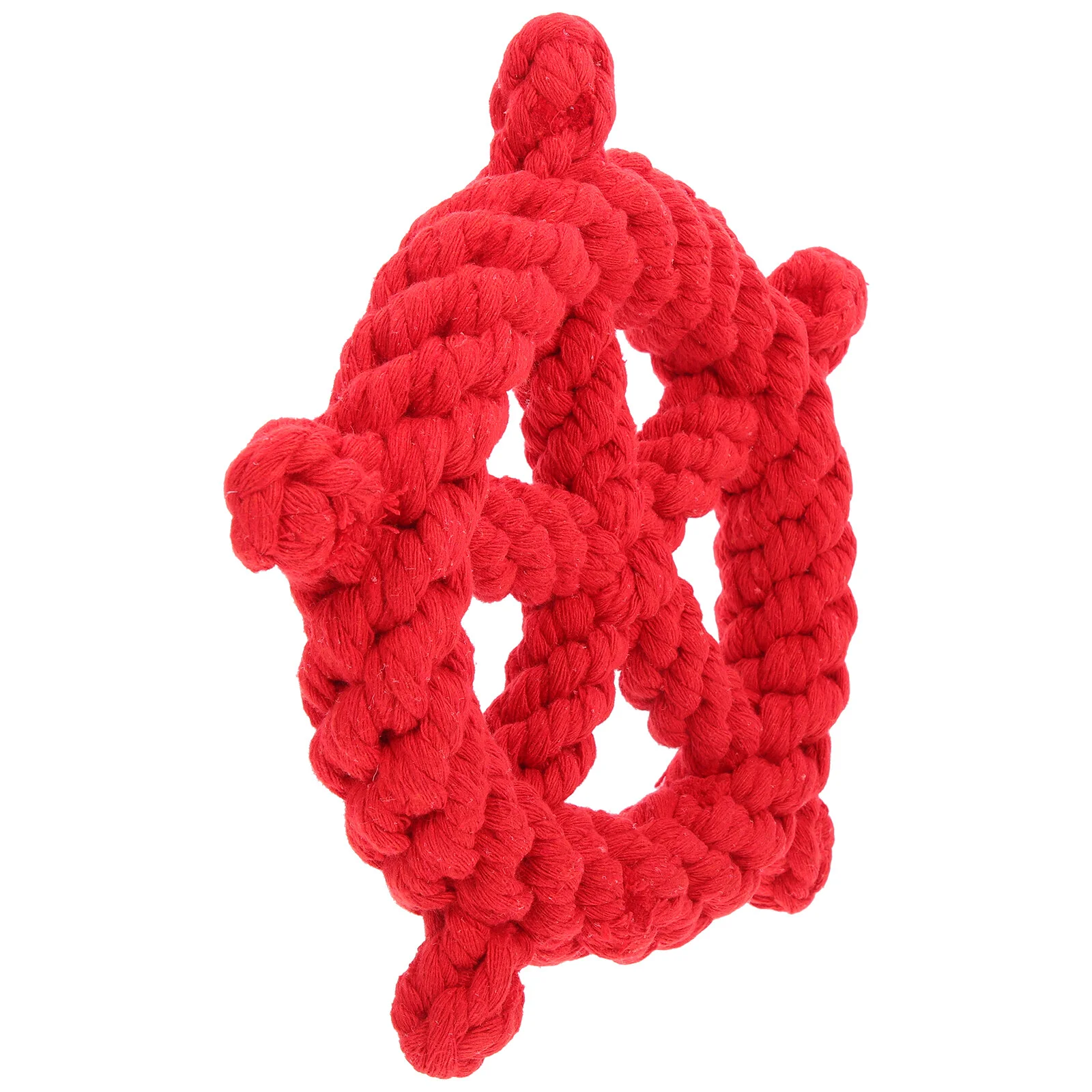 

Rope Ship Wheel Shaped Chew Interactive Gift for Puppy Cat Kitten