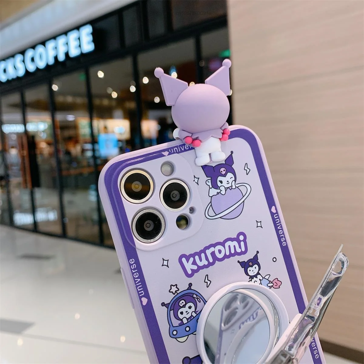 Чехол Sanrio Cinnamoroll Kuromi для IPhone 13 12 11 Pro Max 7 8 Plus XR XS X роскошный зеркальный чехол женщин
