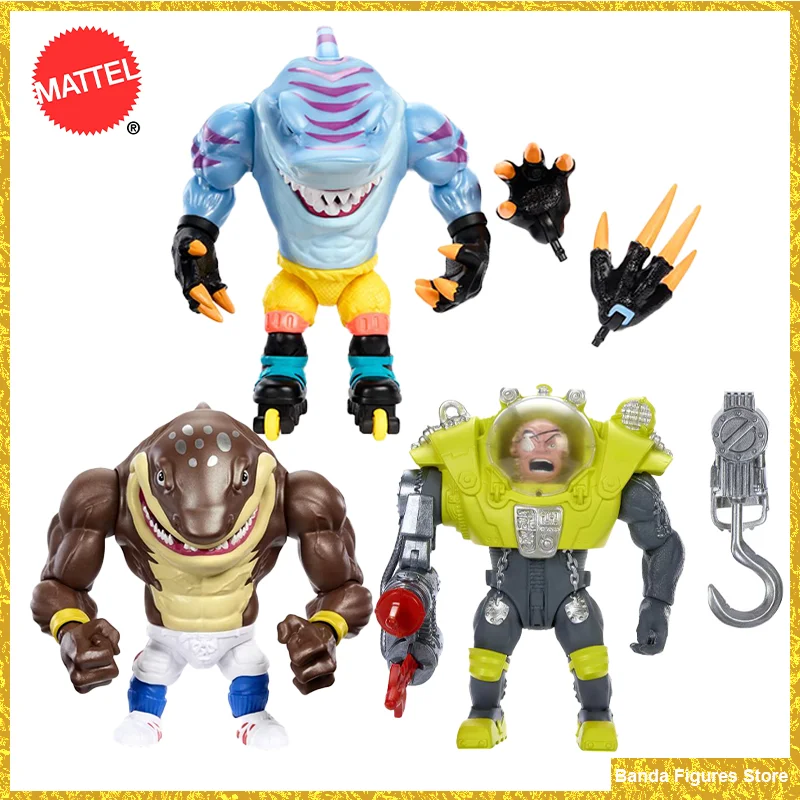 Оригинальный Mattel Street Sharks Dr Piranoid Streex Big Slammu 30-летие в наличии аниме-фигурки модель