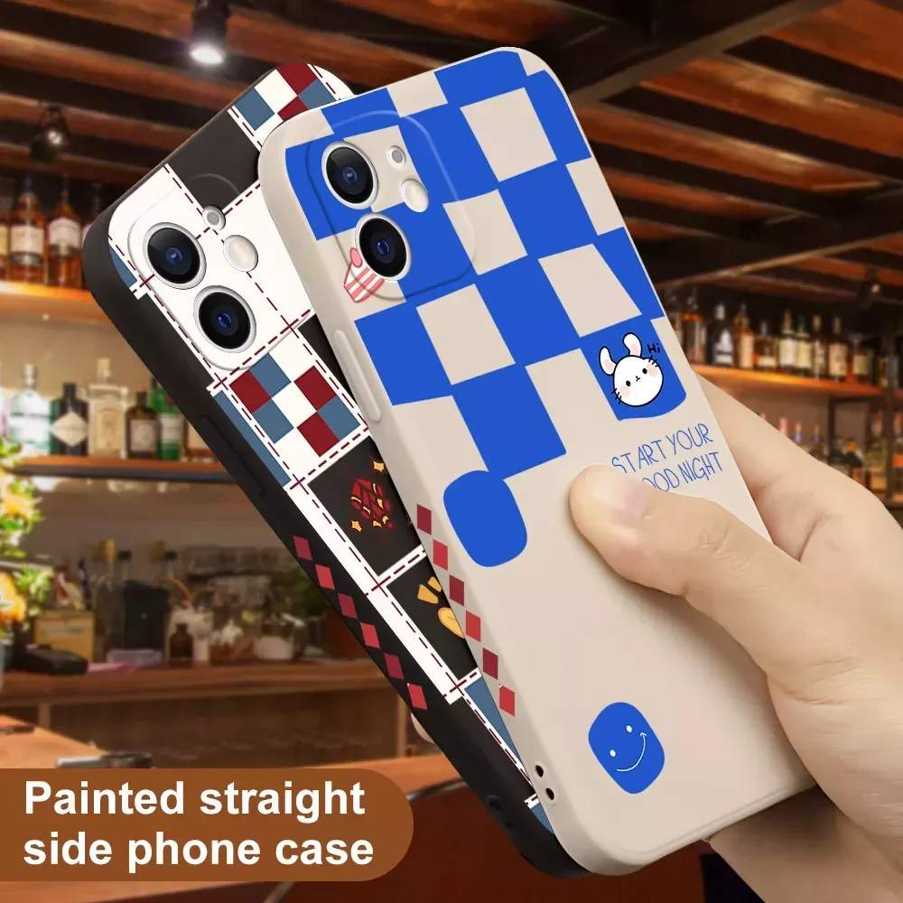 

Новый В 2 1 hone ase ilicone более 1 2 3 ro 3Pro 2 ro ax ini ase olor heckered attern hells внешний аккумулятор для iphone 14 pro max iphone