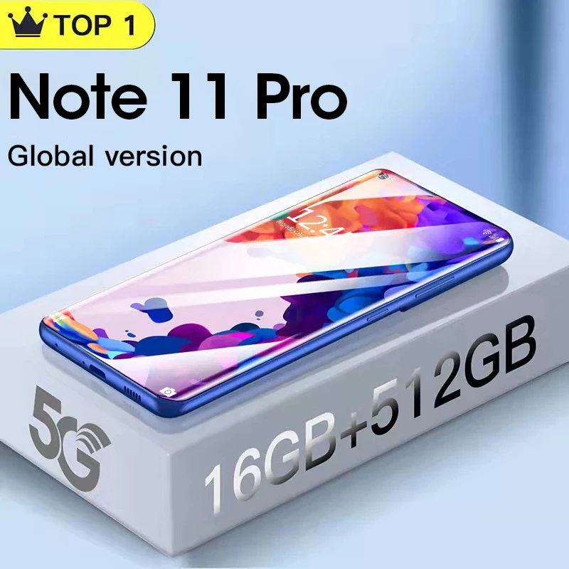

A53 5G Smartphone 7.3 Inch 16GB+1TB Global Version Android Cellphones 10 Core 6800mAh Unlock Network Mobile Phone celulares