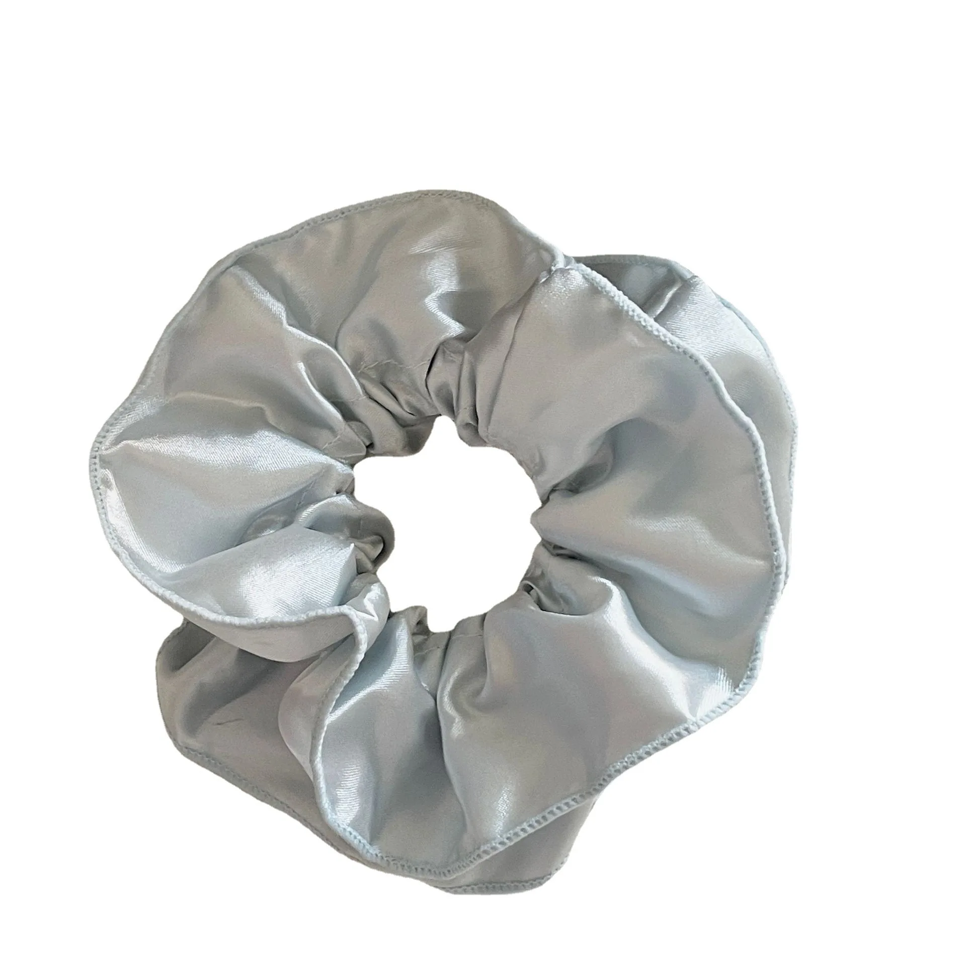 Стильные Сатиновые волнистые плиссированные двухслойные резинки головные уборы