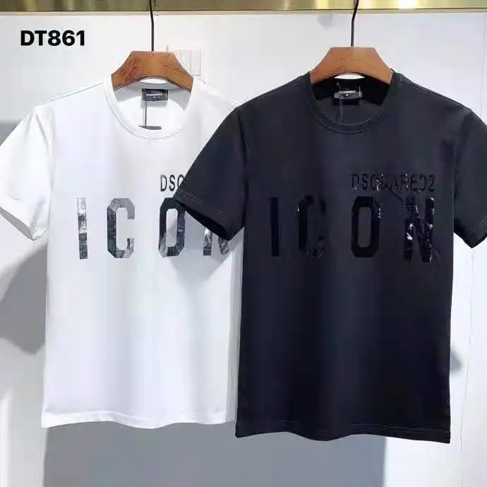 

Men Summer Short Sleeve T-Shirt Brand DSQ2 Cotton White T-Shirt New Style Unisex Fashion Trend Advanced Printing Men's T-Shirt