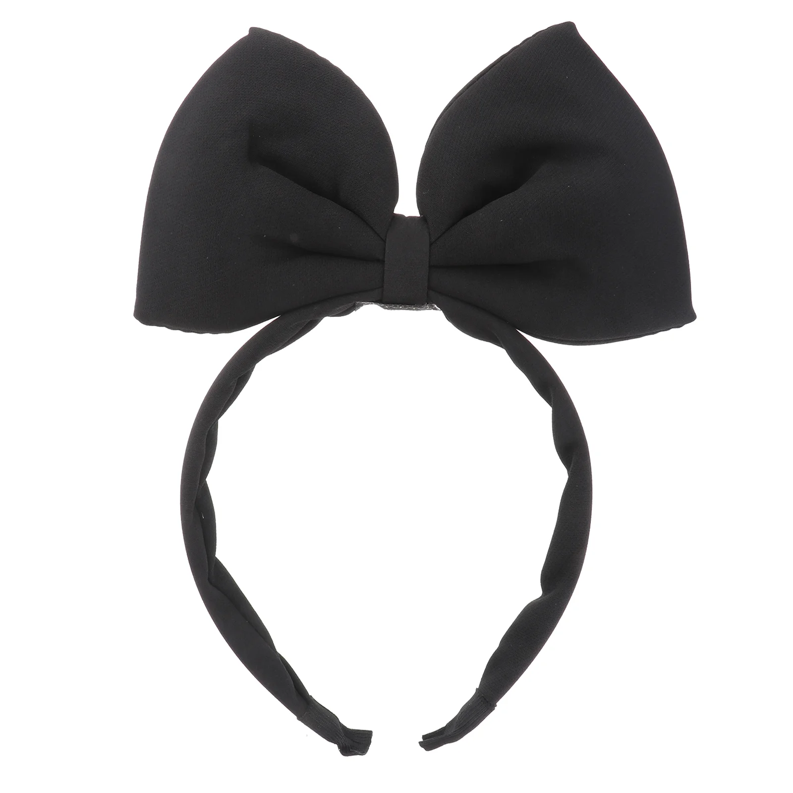 

Bow Headband Big Bow Christmas Hair Band Cloth Bowknot Headwear for Costume Hair Accessory ( Black )