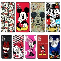 disney minnie mickey mouse phone case for samsung galaxy a91 a81 a71 a51 5g 4g a41 a31 a21 a11 core a42 a02 a12 cover