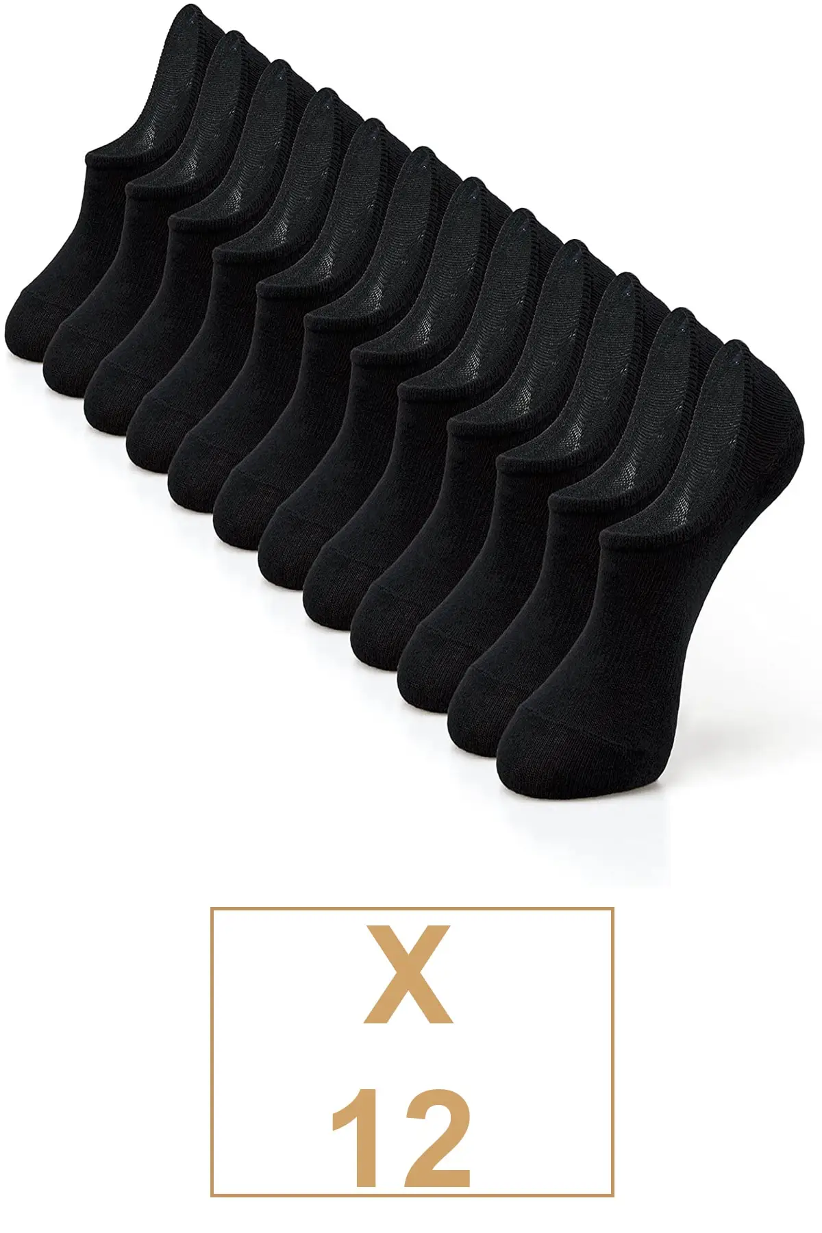 

Unisex Cotton Invisible Sneakers Socks 12 Double