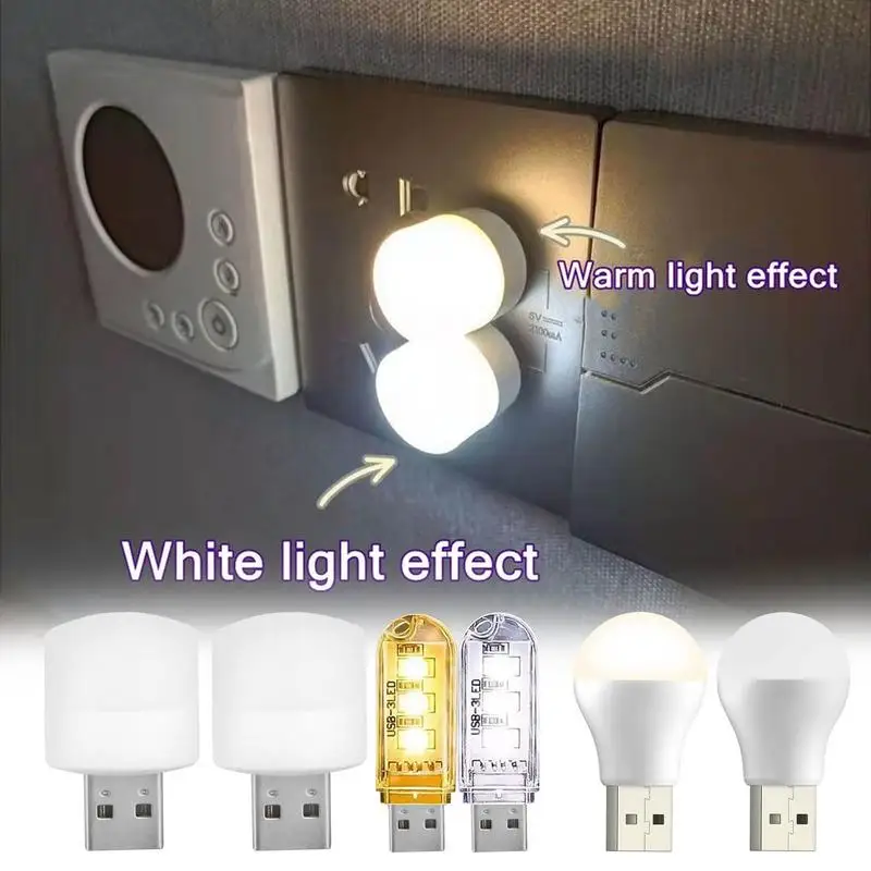 

USB Night Light Portable Home USB Atmosphere Lights LED Toilet Bedroom Lights Bulb Night Light for Bathroom Car Nursery Kitchen