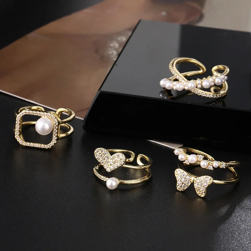 Винтажные модные кольца на указательный палец в форме сердца простое