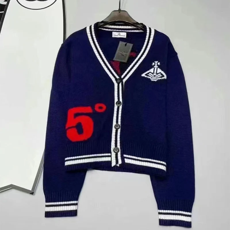 Женский шикарный вязаный жаккардовый кардиган осенний винтажный свитер с