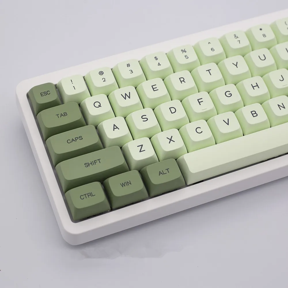 

Колпачки для ключей Mint маття 124 клавиш в японском стиле ПБТ колпачки для ключей на заказ DIY колпачки для механической клавиатуры XDA профиль